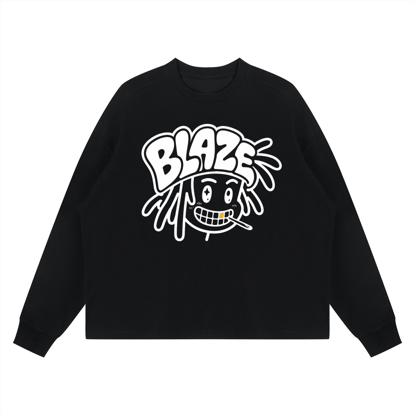 Unisex Waffle Boxy Long Sleeve T-Shirt