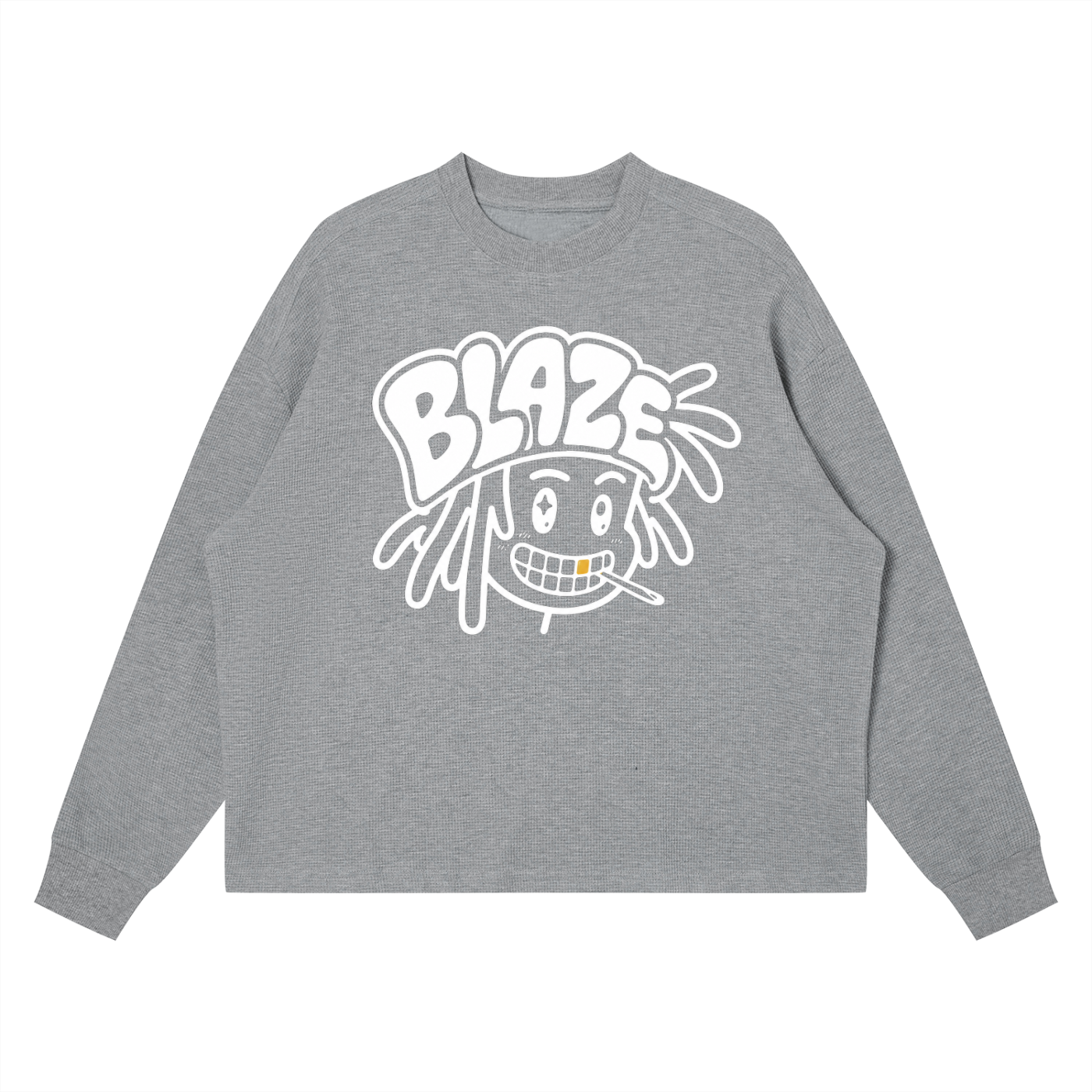 Unisex Waffle Boxy Long Sleeve T-Shirt