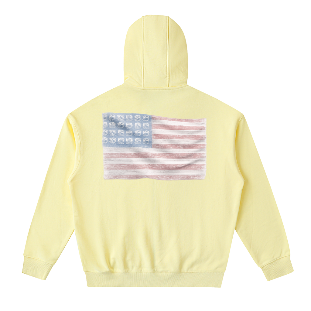 Drop-Shoulder Zip Up Hoodie