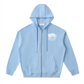 Drop-Shoulder Zip Up Hoodie