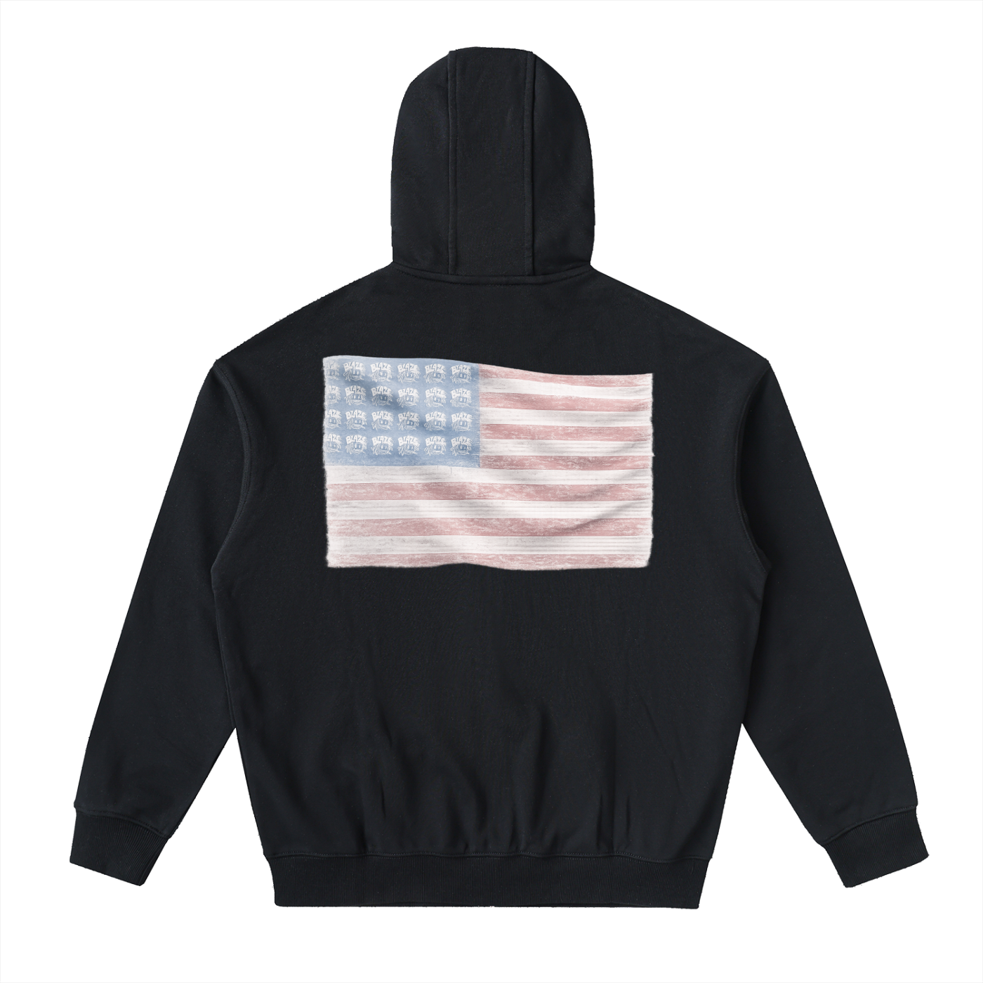 Drop-Shoulder Zip Up Hoodie