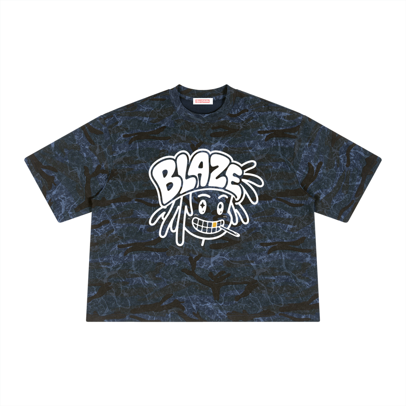 Unisex Boxy Camo Print T-Shirt