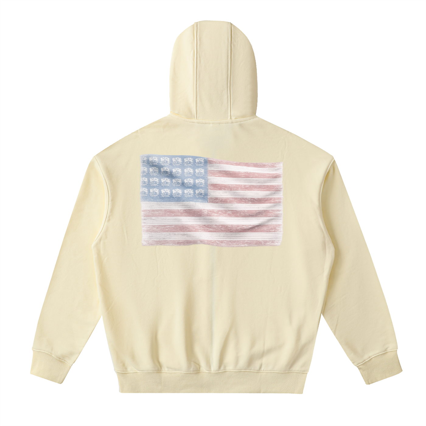 Drop-Shoulder Zip Up Hoodie